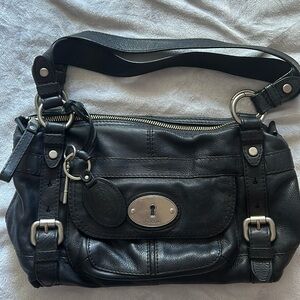 Fossil ladies black bag